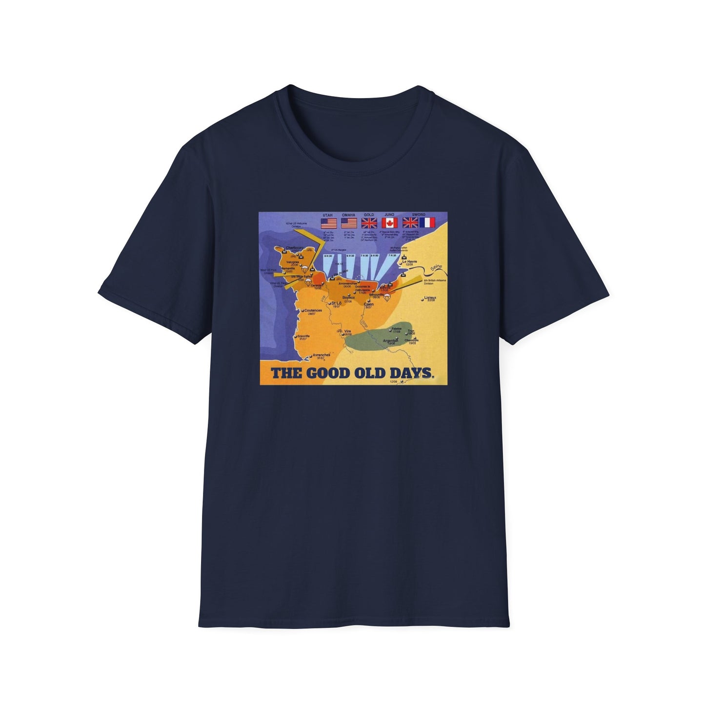 D Day , Normandy , 6th June 1944 . You've all seen the films , now buy the t shirt !