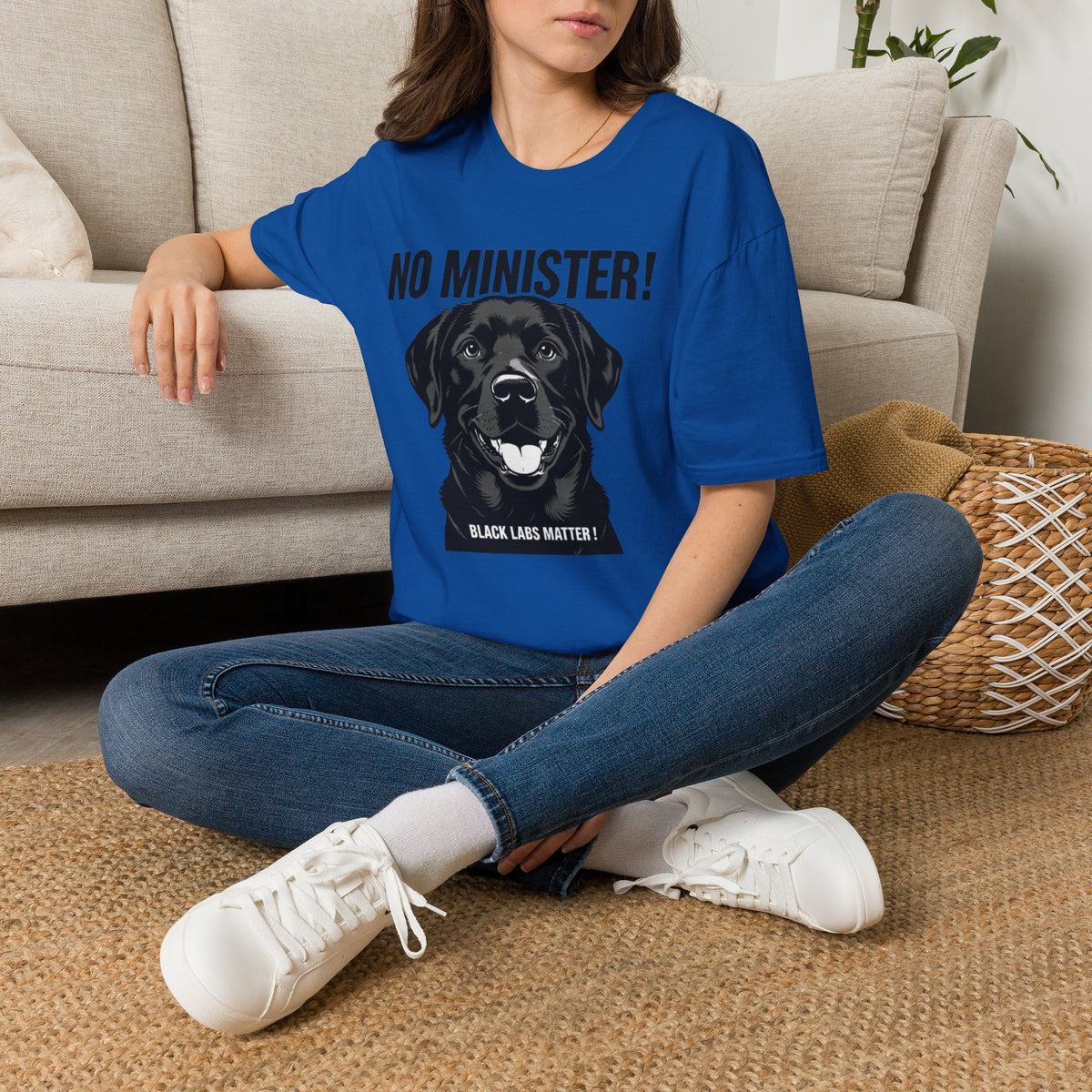 No Minister! Black Labs Matter T-Shirt – Pint, Pub & Labrador Unisex Tee