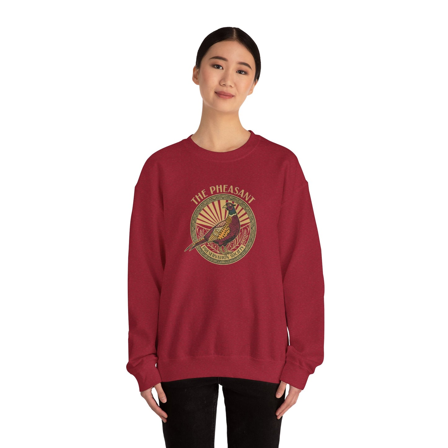 Vintage Pheasant Crewneck Sweatshirt for Fieldsport enthusiasts