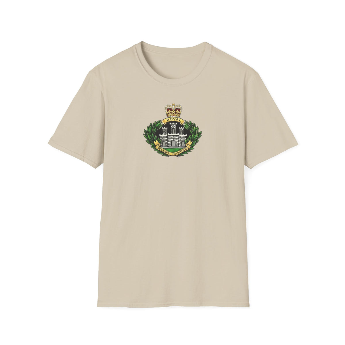 Royal Wessex Rangers – Spearhead !    Unisex Softstyle Retro  T-Shirt