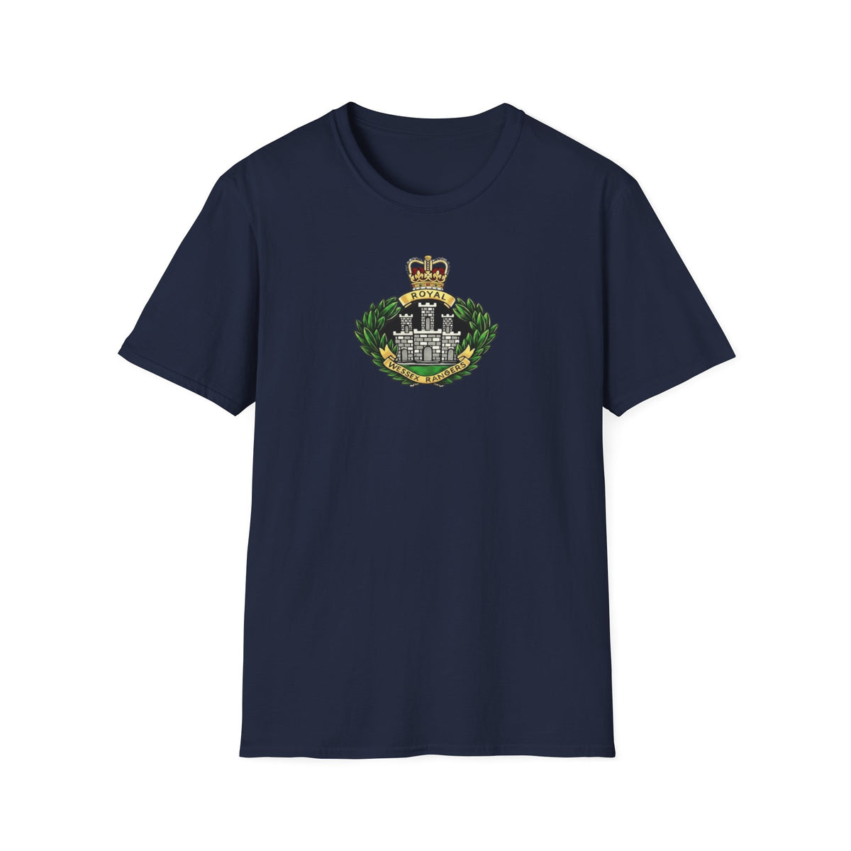 Royal Wessex Rangers – Spearhead !    Unisex Softstyle Retro  T-Shirt