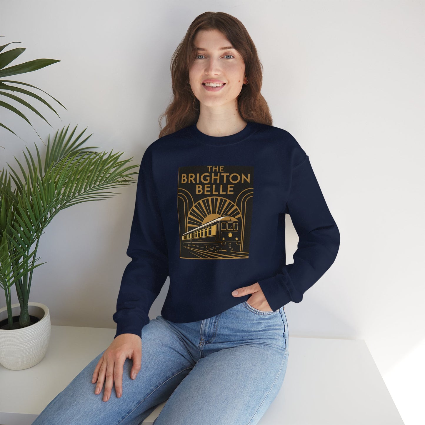 Brighton Belle Art Deco Sweatshirt — Vintage Pullman Train Crewneck
