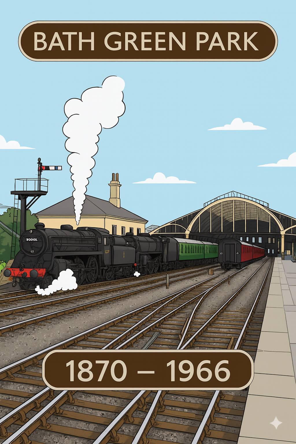 Vintage Bath Green Park T-Shirt